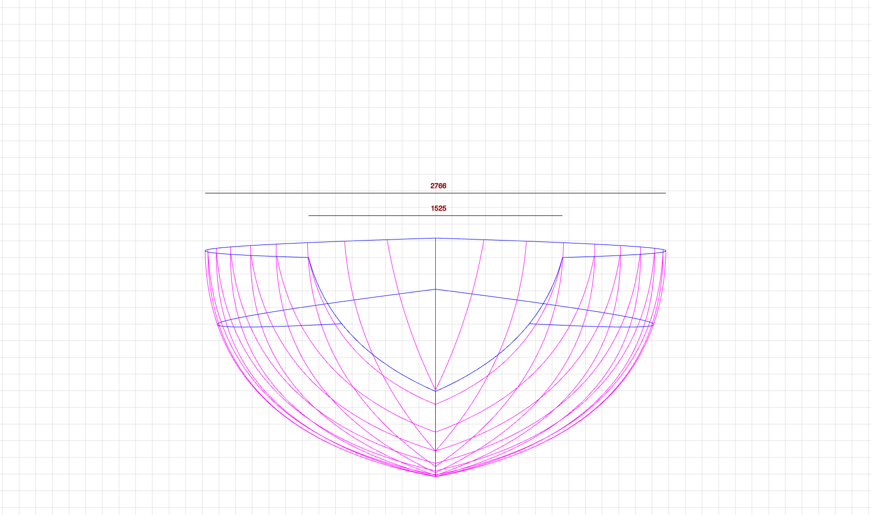 Keel for motor boat, place for the propeller